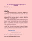 Las sociedades antes de la llegada de los invasores