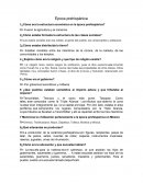 Época prehispánica cuestionario