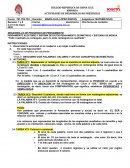 PENSAMIENTO ALEATORIO Y SISTEMA DE DATOS-PENSAMIENTO GEOMÉTRICO Y SISTEMAS DE MEDIDA