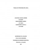 Trabajo de programación lineal