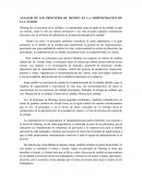 ANALISIS DE LOS PRINCIPIOS DE DEMING EN LA ADMINISTRACION DE LA CALIDAD