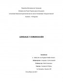 TRABAJO SOBRE LENGUAJE Y COMUNICACION