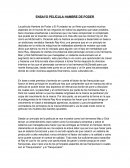 ENSAYO PELÍCULA HAMBRE DE PODER