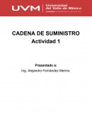 Cadena de suministro. Actividad 1
