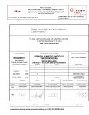 PLAN SSOMA CAPACITACION Y ENTRENAMIENTO ES&H