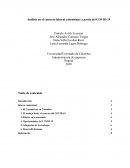 Análisis en el contexto laboral colombiano a partir del COVID-19