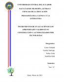 INSTRUMENTOS DE EVALUACIÓN DE LOS APRENDIZAJES VALIDOS EN SU CONSTRUCCIÓN Y AUTOMATIZADOS POR TECNOLOGÍAS
