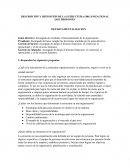Descripción y definición de la estructura organizacional