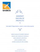 Actividad 6 Seguimiento, control y cierre del proyecto