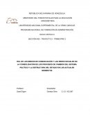 ROL DE LOS MEDIOS DE COMUNICACIÓN Y LAS REDES SOCIALES EN LA CONSOLIDACIÓN DE LOS PROCESOS DE CAMBIOS DEL SISTEMA POLÍTICO Y LA ESTRUCTURA DEL ESTADO EN LOS ACTUALES MOMENTOS