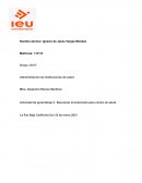 Actividad de aprendizaje 3. Buscando inversionista para centro de salud