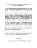 IMPLICACIONES ECOLÓGICAS, INDUSTRIALES Y ECONÓMICAS DE LOS CÁLCULOS ESTEQUIOMÉTRICOS