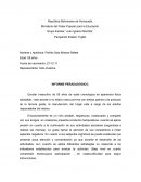 INFORME PERADAGÓGICO.