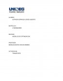 Actividad Transporte. Solución mediante programación lineal