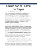 El niño con el Pijama de Rayas