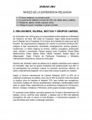 RELIGIONES, IGLESIAS, SECTAS Y GRUPOS