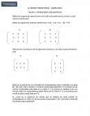 Taller de operaciones de matricces