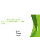 CLASIFICACIÓN DE LOS CONTAMINANTES DEL AIRE