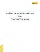 Análisis de Administrador de Hub Empresa Telefónica