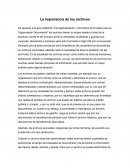 La importancia de los archivos