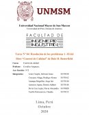 Tarea N° 04: Resolución de los problemas 1 -10 del libro “Control de Calidad” de Dale H. Besterfield