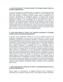 Relación entre Psicología y Educación