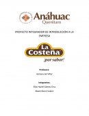 PROYECTO INTEGRADOR DE INTRODUCCIÓN A LA EMPRESA