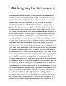 Miss Peregrine Y los Niños peculiares