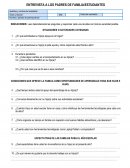 ENTREVISTA A LOS PADRES DE FAMILIA/ESTUDIANTES