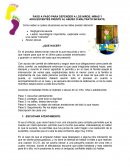 PASO A PASO PARA DEFENDER A LOS NIÑOS, NIÑAS Y ADOLESCENTES FRENTE AL ABUSO O MALTRATO INFANTIL