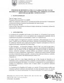 TÉRMINOS DE REFERENCIA PARA LA ELABORACION DEL PLAN DE DESARROLLO Y ORDENAMIENTO TERRITORIAL DEL GOBIERNO AUTÒNOMO