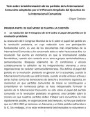 Sobre la bolchevización