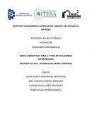 TIPOS DE ECUACIONES DIFERENCIALES