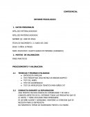 Informe psicopedagogico
