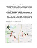 Plan de comercialización y contrastación de datos