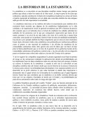 HISTORIA DE LA ESTADISTICA