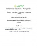 Administración del tiempo. Matríz de administración