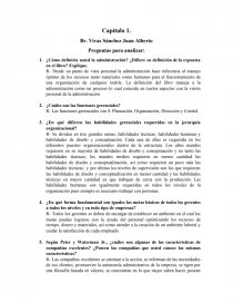 Preguntas Capítulo 1. Administración Harold Koontz. Página 1