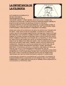 LA IMPORTANCIA DE LA FILOSOFIA