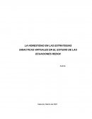 LA HONESTIDAD EN LAS ESTRATEGIAS DIDACTICAS VIRTUALES EN EL ESTUDIO DE LAS ECUACIONES REDOX