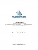 Memorando de planificación