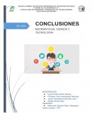 Conclusiones matemáticas, ciencia y tecnología