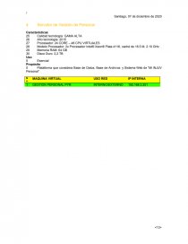 REPORTE DE SERVIDORES Y PLATAFORMAS. Página 12