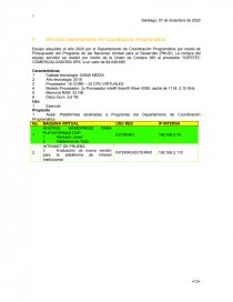 REPORTE DE SERVIDORES Y PLATAFORMAS. Página 8