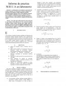 Informe de practica M.R.U.A en laboratorio