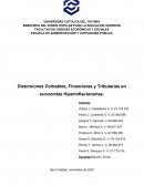 Distorsiones Contables, Financieras y Tributarias en economías Hiperinflacionarias