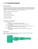 Conceptos de calibración