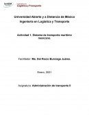 Estrategias de transportacion. Sistema de transporte marítimo mexicano