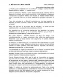EL MÉTODO DE LA FILOSOFÍA