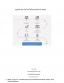 Apacicion de las Telecomunicaciones